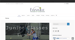 Desktop Screenshot of evansvilletennis.com